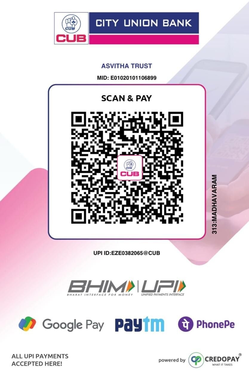 ASVITHA Trust GPay QR Code